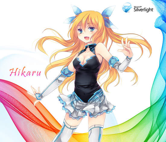 微軟代言萌娘藍澤光～真的好萌