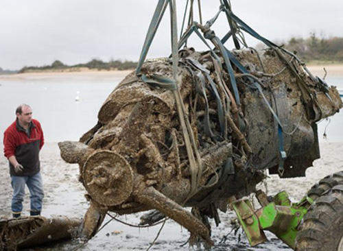 石沉大海60年 噴火機噴出來嚕