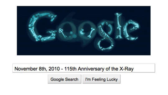 X-Goooooooogle ~X光115歲了！