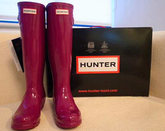 Hunter 雨鞋Original Tall紫羅蘭色經典款開箱