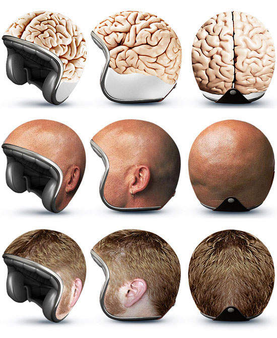 人腦安全帽 今夏搞怪問世
