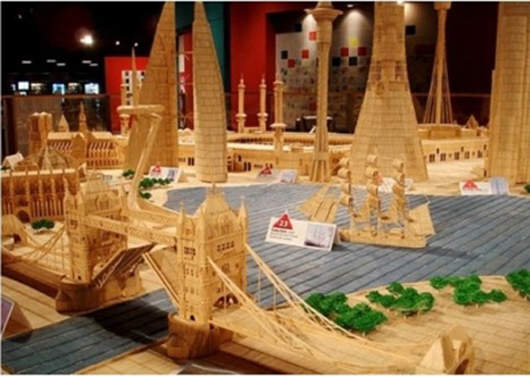 小小《牙籤作品》....你變得都不能摳牙啦 小小《牙籤作品》....你變得都不能摳牙啦