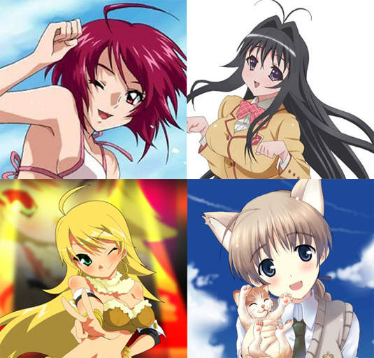 與呆呆毛（アホ毛）最相配的可愛二次元女主角！我翹～