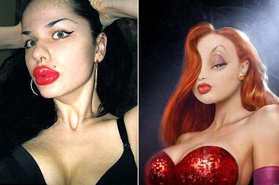 超級厚唇女 19萬打造世界第一豐唇