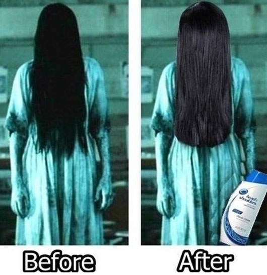 創意洗髮精廣告　連鬼都出來了？！