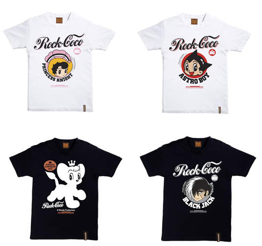 漫畫之父手塚治虫 X 台灣潮牌ROCKCOCO聯名T 恤 漫畫之父手塚治虫 X 台灣潮牌ROCKCOCO聯名T 恤