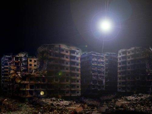 地震光？UFO？地震時的不明飛行物