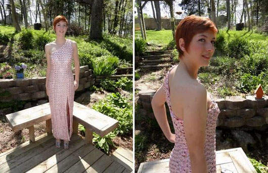 巧手做出易開罐拉環超美禮服！