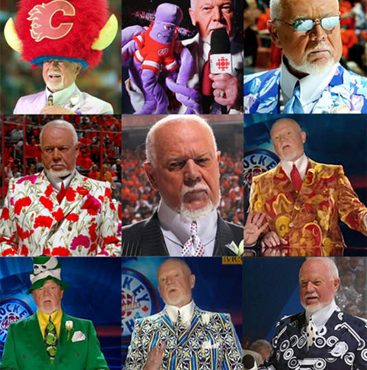 冰球名嘴 Don Cherry 的決戰時裝主播台 冰球名嘴 Don Cherry 的決戰時裝主播台