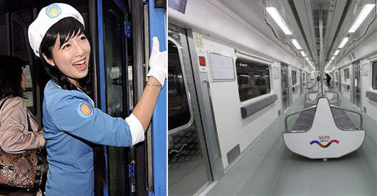 韓國捷運改頭換面 公車小姐大復活 韓國捷運改頭換面 公車小姐大復活