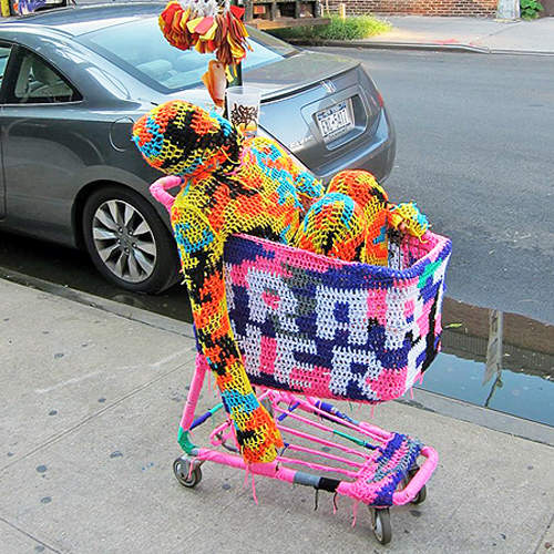 Olek色彩繽紛的針織魔法世界♥