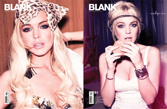 酒國天后琳賽蘿涵 Lindsay Lohan 上《Blank》雜誌封面 酒國天后琳賽蘿涵 Lindsay Lohan 上《Blank》雜誌封面
