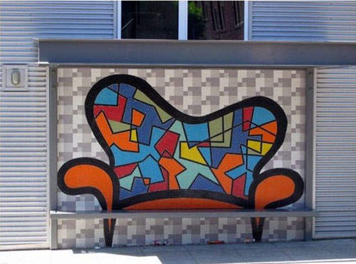 創意公車站  不用懷疑它真的是公車站 