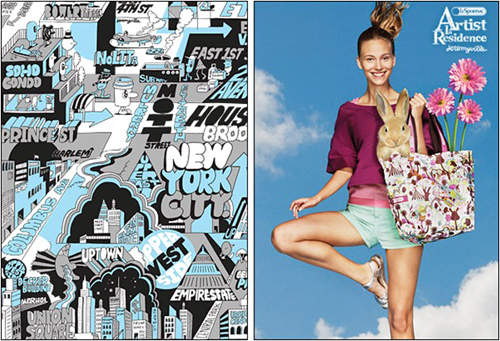 好可愛的LeSportsac x Jeremyville聯名包登場♥