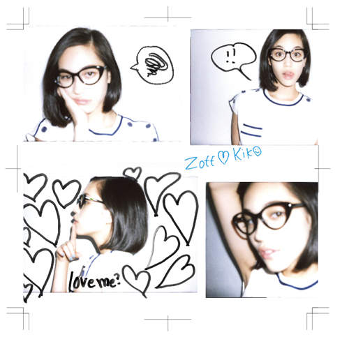 水原希子設計聯名款眼鏡《Zoff♡KIKO》發售★