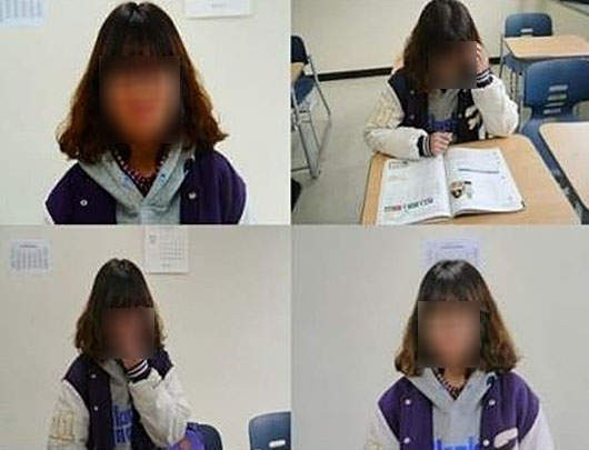 準備考試的素顏女學生《前後對照圖》(大學生篇) 準備考試的素顏女學生《前後對照圖》(大學生篇)