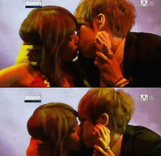 《2011MAMA》泫雅、BEAST張賢勝台上熱吻？！