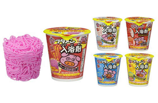 《小豬泡麵入浴劑》是用泡麵湯來洗香香嗎？