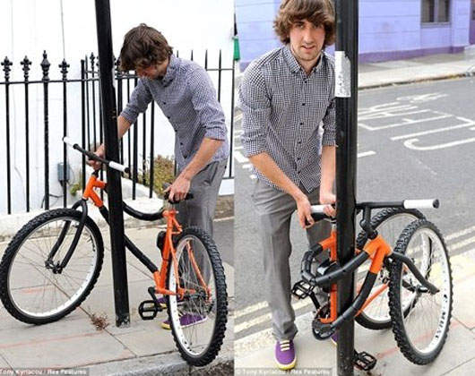 可彎折的腳踏車 像軟糖一樣軟Q唷! 可彎折的腳踏車 像軟糖一樣軟Q唷!