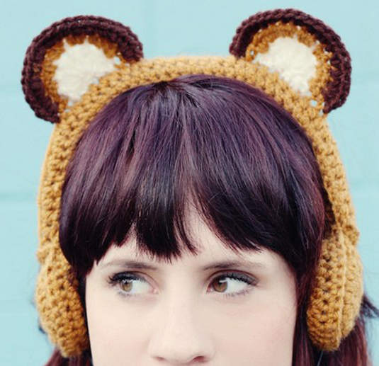 冷天美少女定番《針織毛茸茸耳機》 冷天美少女定番《針織毛茸茸耳機》