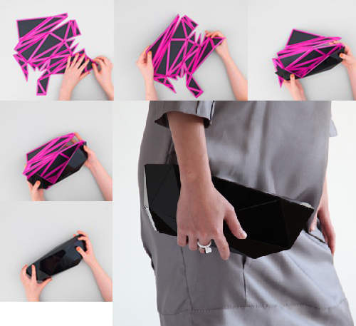 《摺疊式包包》大流行的手拿包也可以用摺的喔! 《摺疊式包包》大流行的手拿包也可以用摺的喔!