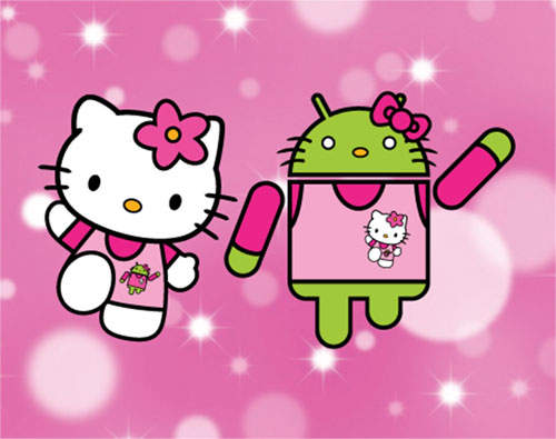 《Android Kitty》 Hello Kitty偽裝成Android小綠人?! 《Android Kitty》 Hello Kitty偽裝成Android小綠人?!