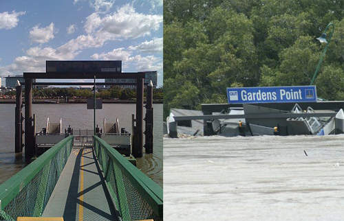 澳洲水災 衛星照片比對前後大不同 澳洲水災 衛星照片比對前後大不同