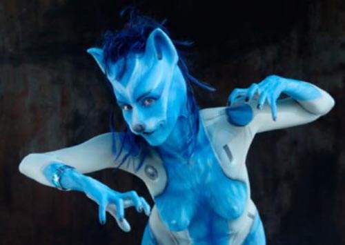  人體彩繪節 果真是什麼節都有啊...