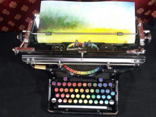 《染色打字機》浪漫~用來打色的打字機 ♥