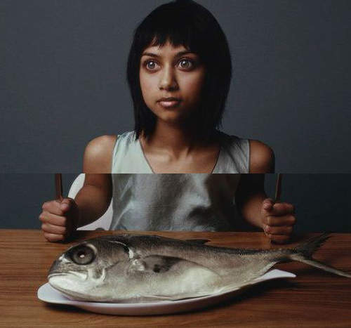 如果餐桌上的魚長得和你一樣 你還吃的下去嗎? 如果餐桌上的魚長得和你一樣 你還吃的下去嗎?