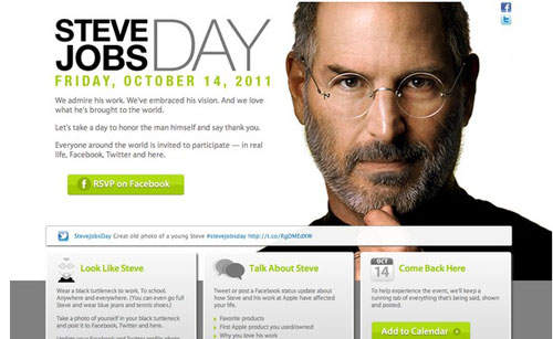 iSad:網友網站自訂《Steve Jobs Day》 iSad:網友網站自訂《Steve Jobs Day》