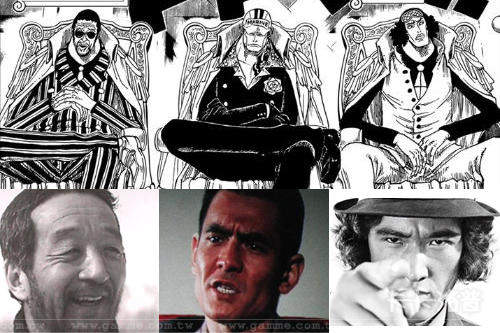 海軍三上將：青雉 黃猿 赤犬～真人版現身！