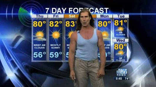 Weather兄貴~最性感的長髮肌肉氣象報導員《法比歐》 Weather兄貴~最性感的長髮肌肉氣象報導員《法比歐》