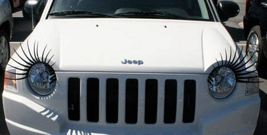 車也愛美  戴假睫毛的時尚車