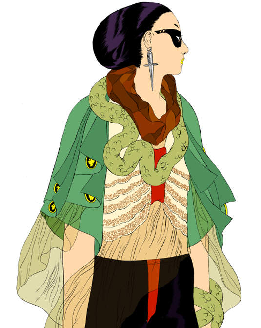 孤傲插畫師Angie Wang 孤傲著自己的美麗時尚 孤傲插畫師Angie Wang 孤傲著自己的美麗時尚