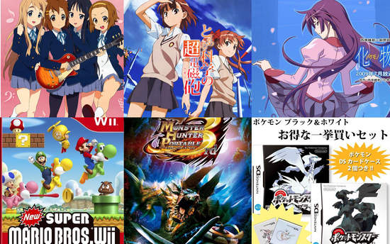 2010:日本動畫電玩銷售排行榜 2010:日本動畫電玩銷售排行榜