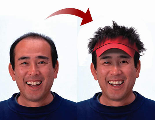 《濃密頭髮遮陽帽》讓你走路抬頭挺胸又有風~帥! 《濃密頭髮遮陽帽》讓你走路抬頭挺胸又有風~帥!