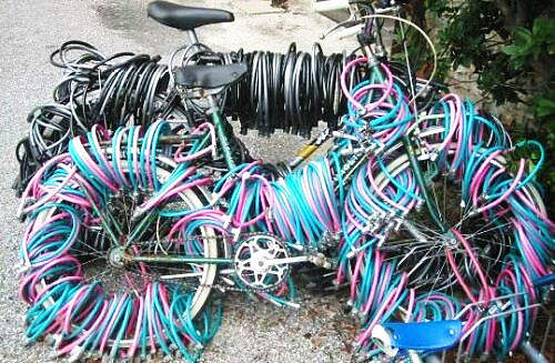 腳踏車鎖個遍!就是怕被偷 腳踏車鎖個遍!就是怕被偷