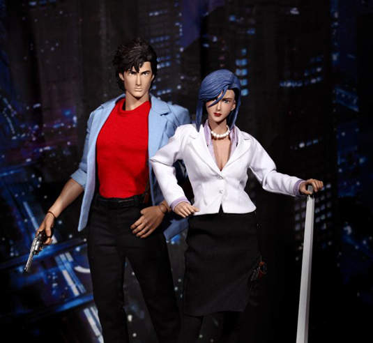 城市獵人(City Hunter)冴羽獠 & 野上冴子可動人偶 城市獵人(City Hunter)冴羽獠 & 野上冴子可動人偶