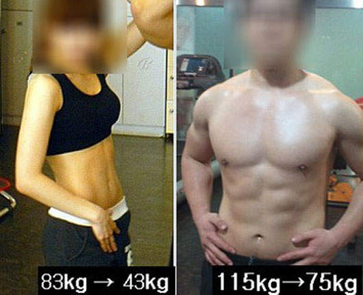 六個月一共減掉81公斤的情侶❤ 六個月一共減掉81公斤的情侶❤