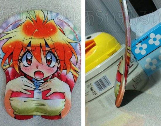 爆乳閃一邊～貧乳滑鼠墊來了!