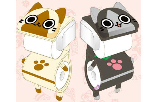 驚！我家的廁所有黑貓白貓出沒！！！