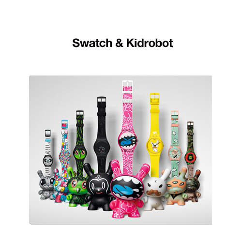 Kidrobot×Swatch by BEAMS發售活動 巨大手錶彩繪 Kidrobot×Swatch by BEAMS發售活動 巨大手錶彩繪