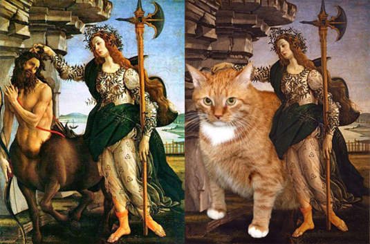 貓的!這樣亂入到名畫裡,沒有問題嗎?XD 貓的!這樣亂入到名畫裡,沒有問題嗎?XD