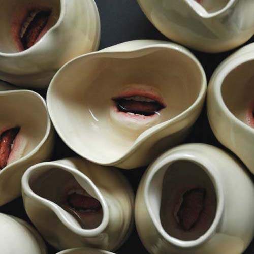 人體餐具 讓你難以忘懷的紅唇 人體餐具 讓你難以忘懷的紅唇