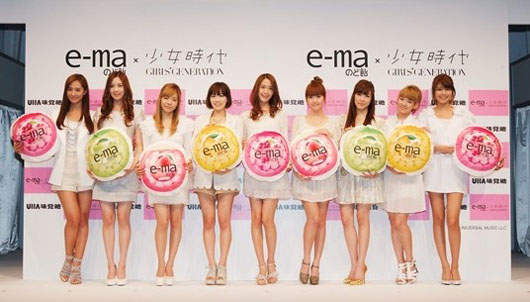 少女時代日本大人氣 變身甜美喉糖代言人  少女時代日本大人氣 變身甜美喉糖代言人