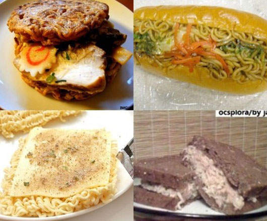 《泡麵三明治》四種口味讓你挑~◕‿- 《泡麵三明治》四種口味讓你挑~◕‿-