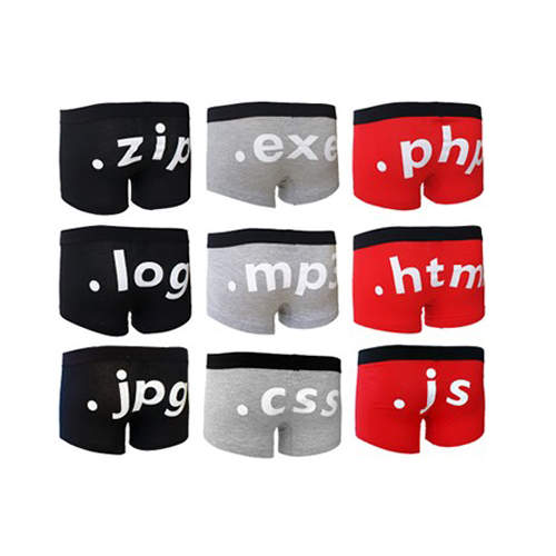 屁屁也要解壓縮~「檔案格式內褲」來一件吧! 屁屁也要解壓縮~「檔案格式內褲」來一件吧!