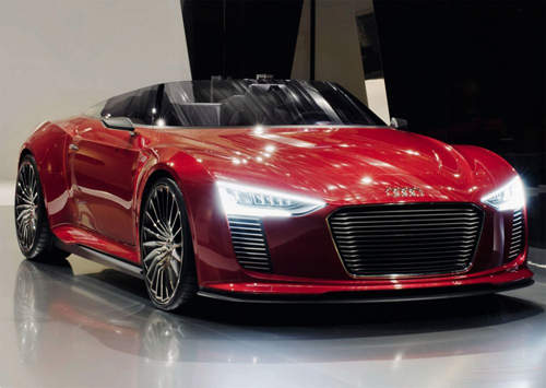 奧迪 Audi e-tron Spyder 中置四驅油電混合上空跑車