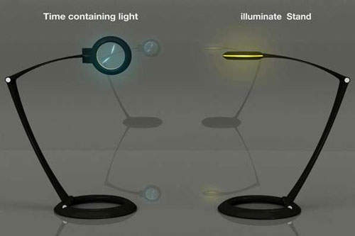 檯燈也能變時鐘  多功能創意設計
